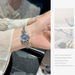 ⌚ NU 50% KORTING!✨ Elegant dameshorloge met parelmoeren wijzerplaat – Strass-accenten & sieradenarmband – Slank quartzhorloge 💎