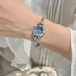 ⌚ NU 50% KORTING!✨ Elegant dameshorloge met parelmoeren wijzerplaat – Strass-accenten & sieradenarmband – Slank quartzhorloge 💎