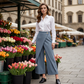 ⏳Slechts tijdelijk: 50 % korting⏰Patchwork vrijetijdsbroek voor dames in verkorte lengte👖
