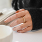 Minimalistische Pavé Zirkonia Ring voor Dames