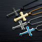 Heren Kruis Ketting met Onze Vader Gebed