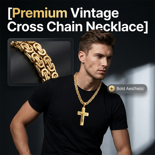 🔥 50% korting ✝️ Vintage ketting voor heren – strak kruisje met een exclusieve uitstraling ✨