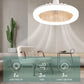 💡50% KORTING🔥LED-plafondventilator met afstandsbediening – 3 snelheden, stille DC-motor en dimbaar licht – Perfect voor de slaapkamer en de woonkamer ✨