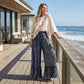 👖 NU 50% KORTING! 🐆 Dames Luipaardprint Broek – Ruche Zoom, Wijde Pijp & Chic – Lichtgewicht, wild & perfect voor zomerfeesten of gedurfde dagelijkse stijl 🌿