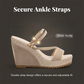 Dames Sleehak Sandalen met Gevlochten Enkelbandje | Zomerse Wedge Hakken
