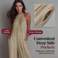 👗 LIMITED-TIME 50% OFF! 💥 Women's Halter Neck Wide-Leg Jumpsuit – Sleeveless, Draped Silhouette, Side Pockets ✨