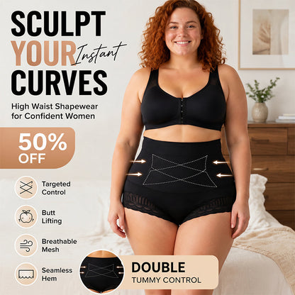 Dames Shapewear Slip met Kruisvormige Buikcorrectie