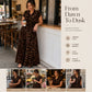 👗 Elegante damesjurk met revers en luipaardprint