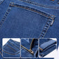 👖 Herenjeans met hoge taille en rechte pasvorm, van stretchstof