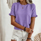 🌸 NU 50% KORTING! 🌸Dames Elegante Ruche Mouw Zomertop