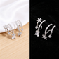 Dames Asymmetrische Zirconia Ster Nevel Oorbellen