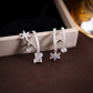 Dames Asymmetrische Zirconia Ster Nevel Oorbellen