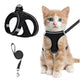 Reflecterend Mesh Tuigje en Riem Set voor Katten & Kleine Honden