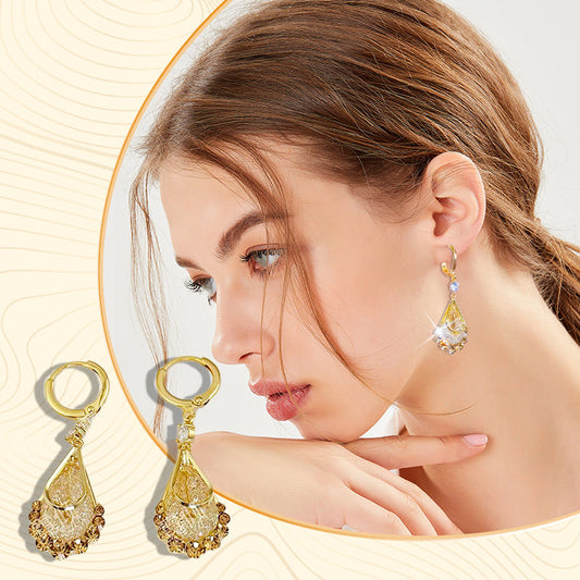 🥳 50% OFF! 🥳Women's Gold-Plated Teardrop Earrings