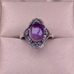 📢📢50% KORTING !! ⏰Vintage Kant Amethist Ring