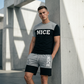 🎉 BEPERKTE TIJD 50% KORTING! 👕 Heren Colorblock T-shirt en Shorts Set – Ademende Stof & Verstelbare Trekkoord Taille 🔥