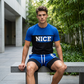 🎉 BEPERKTE TIJD 50% KORTING! 👕 Heren Colorblock T-shirt en Shorts Set – Ademende Stof & Verstelbare Trekkoord Taille 🔥