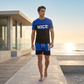 🎉 BEPERKTE TIJD 50% KORTING! 👕 Heren Colorblock T-shirt en Shorts Set – Ademende Stof & Verstelbare Trekkoord Taille 🔥