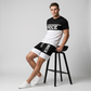 🎉 BEPERKTE TIJD 50% KORTING! 👕 Heren Colorblock T-shirt en Shorts Set – Ademende Stof & Verstelbare Trekkoord Taille 🔥