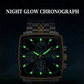 💥Heren klassiek vierkante wijzerplaat quartz horloge