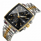 💥Heren klassiek vierkante wijzerplaat quartz horloge