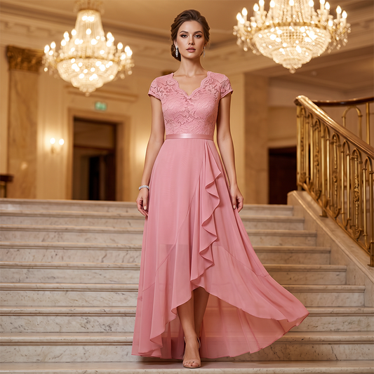 Elegante avondjurk van kant