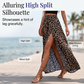 🎁2026 Nieuwe Collectie 50% KORTING💥Dames Luipaardprint Maxi Rok met Hoge Split 🐆