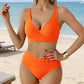 Dames high-waisted gerimpelde bikiniset