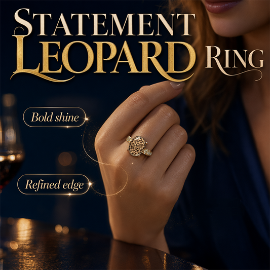 🐆 Vintage Luipaardprint Ovale Ring | Nu in de Sale! 🔥