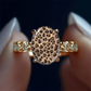 🐆 Vintage Luipaardprint Ovale Ring | Nu in de Sale! 🔥