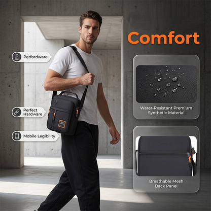 🎒 50% KORTING! 🧳 Lichte Oxford Schoudertas Heren – Waterafstotend Oxford Stof – Veelzijdig & Ergonomisch voor Dagelijks Gebruik