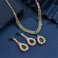 🌸 50% OFF NOW! 🌸Pink & groen zircon: de blikvanger die elke outfit laat stralen