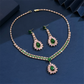 🌸 50% OFF NOW! 🌸Pink & groen zircon: de blikvanger die elke outfit laat stralen