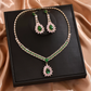 🌸 50% OFF NOW! 🌸Pink & groen zircon: de blikvanger die elke outfit laat stralen