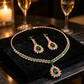 🌸 50% OFF NOW! 🌸Pink & groen zircon: de blikvanger die elke outfit laat stralen