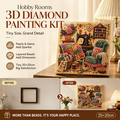 💎✨Creative Escape Diamond Art-set – Nauwkeurig gesneden glinsterende steentjes, een ontspannende hobby zonder scherm en een prachtige kamerdecoratie – Een attent cadeau voor knutselfanaten 🖼️